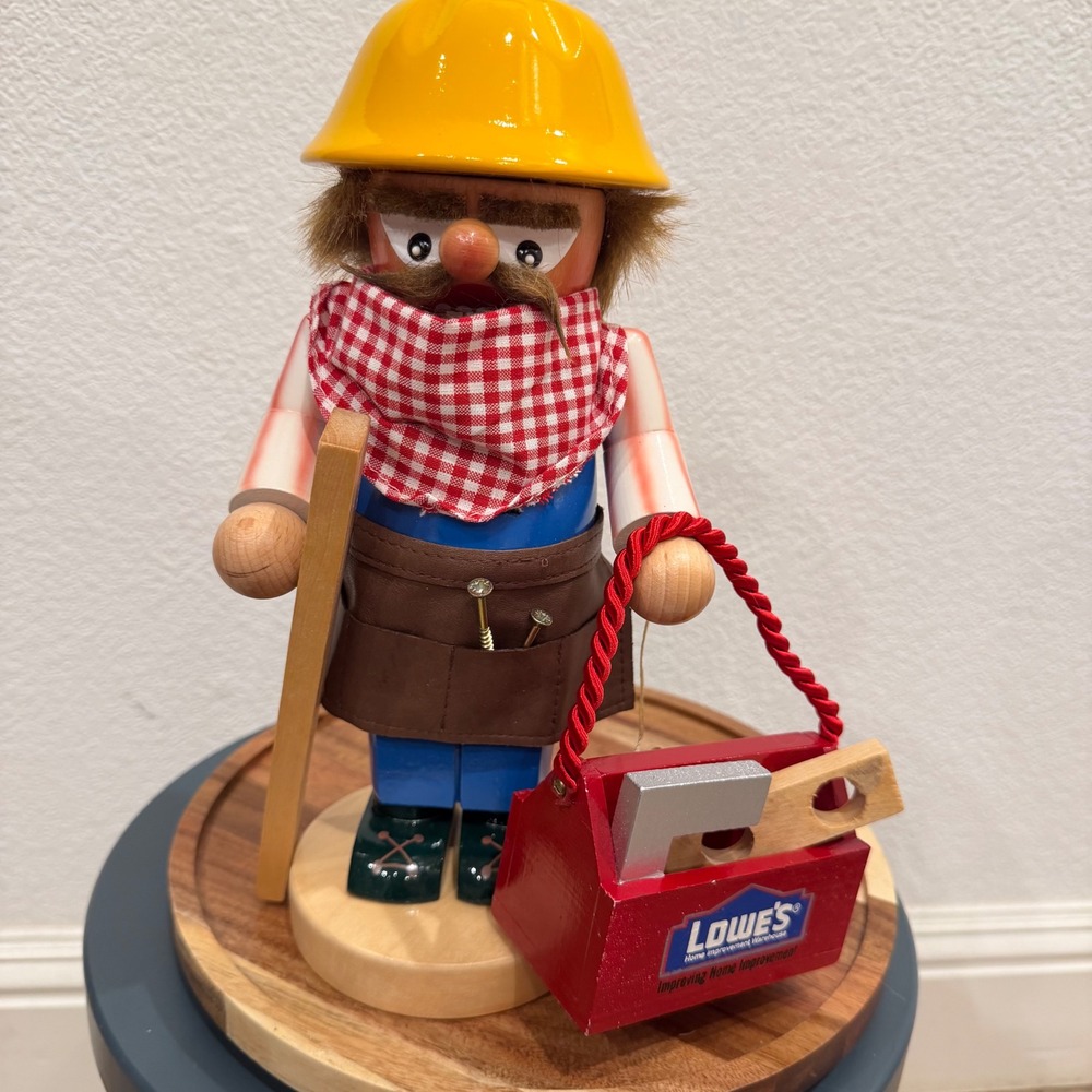 Steinbach Lowes Exclusive Nutcracker S1332 Chubby Handyman Germany Wood Decor